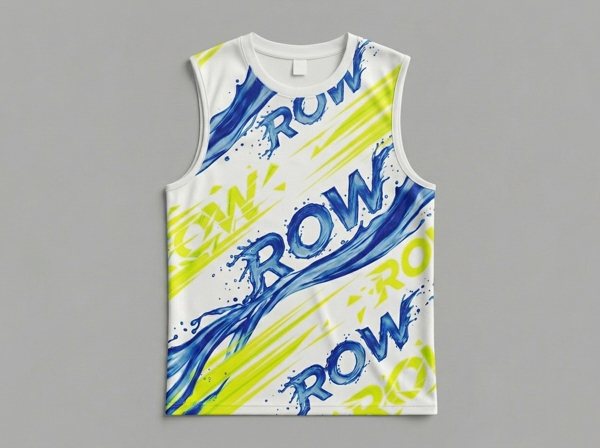 Спортивная майка KINETIC / LIME & ROYAL BLUE