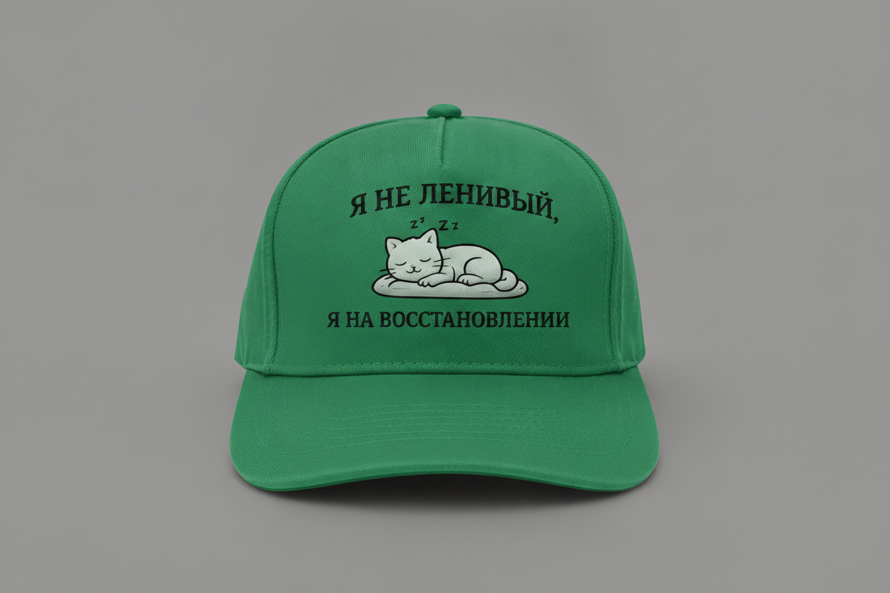 Бейсболка Aurora «На восстановлении / Emerald Green»