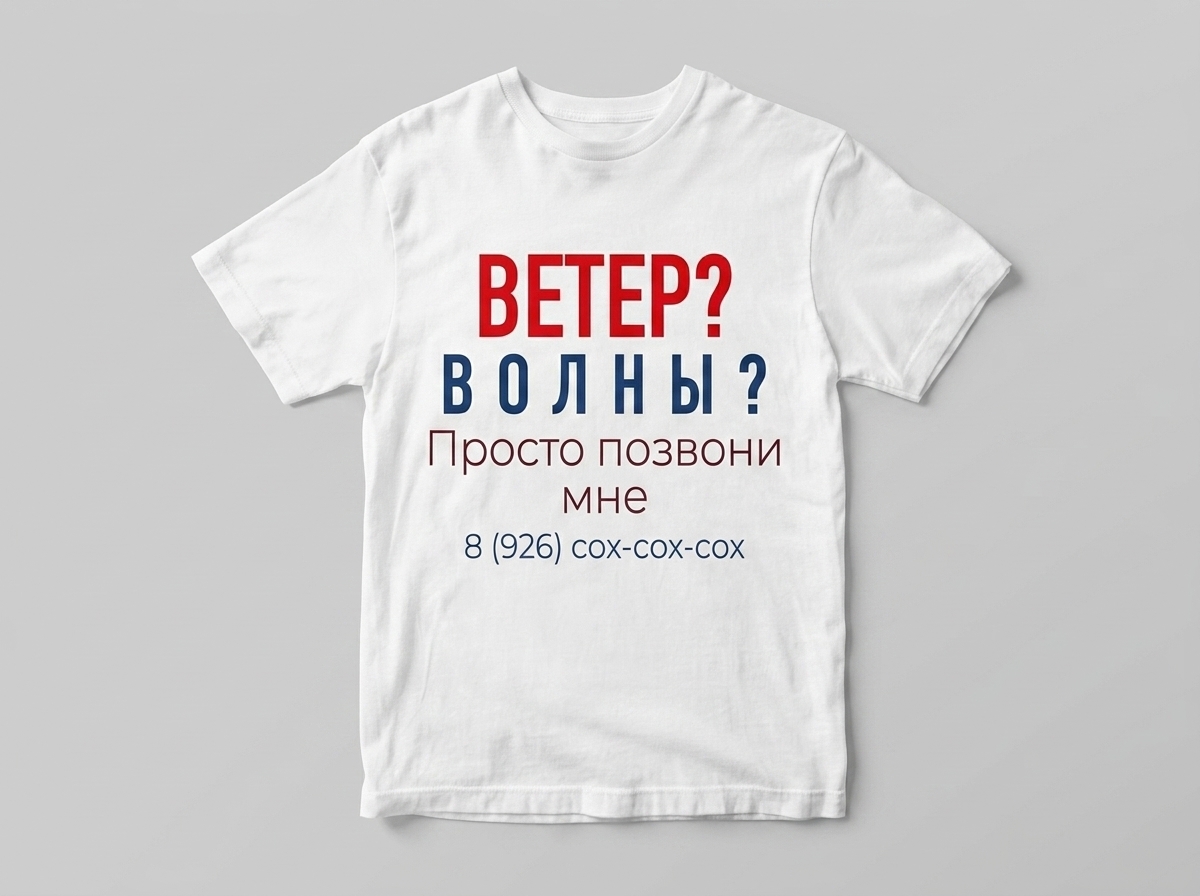 Футболка AURORA «Рулевой»/Визитка